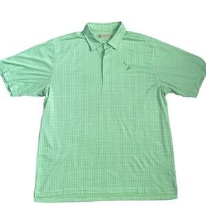 Donald Ross Sportswear Performance Lime Green Club Classic Fit Golf Polo Size XL